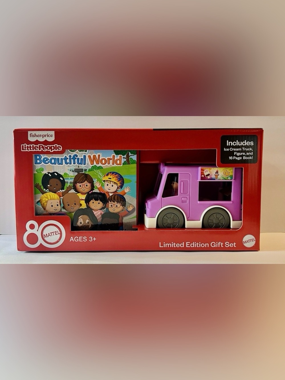 Little People Ice Cream Truck Doll And Book Gift Set NWT